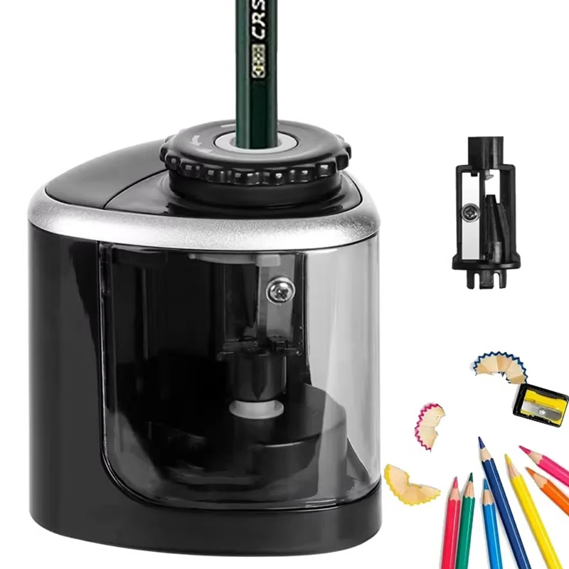 Electric Pencil Sharpener Usb - Temperamatite Automatico da Scrivania Elettrico 6mm-8mm,
