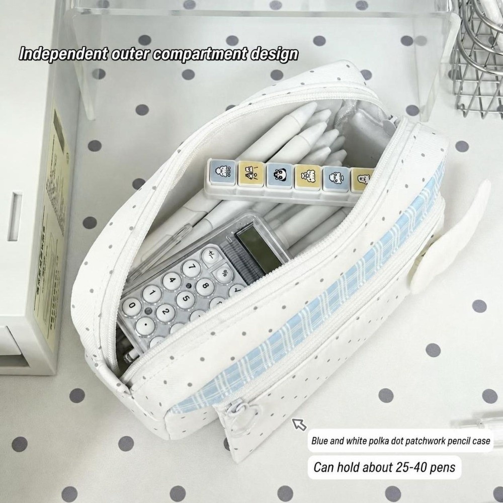 Astuccio Estetico a Pois e Qua - Aesthetic Large Pencil Case Pouch recensione e prezzo
