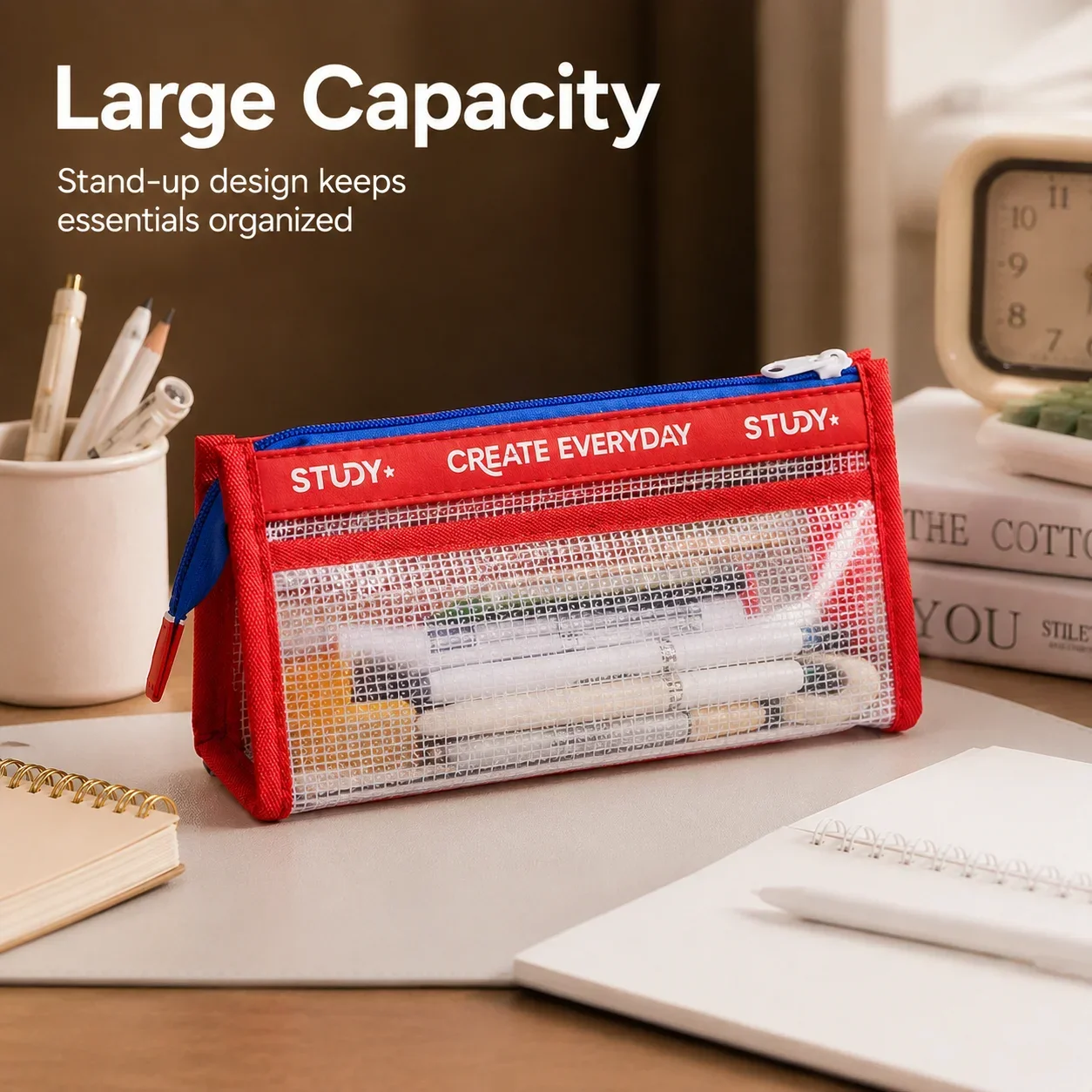 Astuccio Trasparente, Portapen - Aesthetic Large Pencil Case Pouch recensione e prezzo