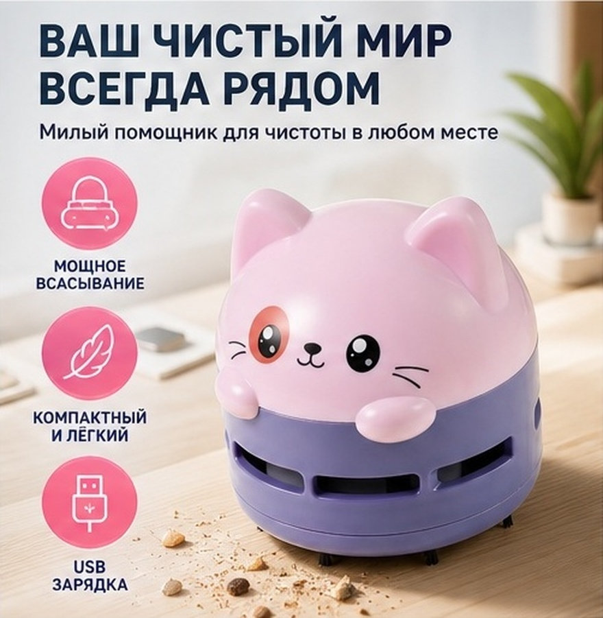 Mini Aspirapolvere per Scrivan - Mini Desktop Vacuum Cleaner For Eraser Dust recensione e prezzo